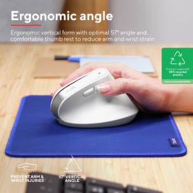 Мышка Trust Bayo+ Ergonomic Wireless/Bluetooth White (25399)