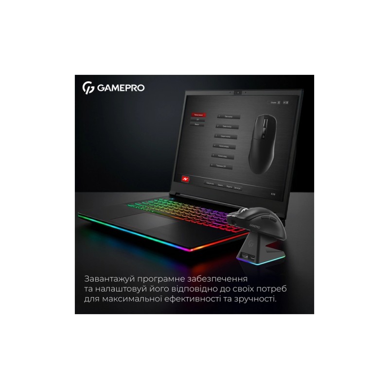 Мышка GamePro Asgard Thor Wireless/Bluetooth/USB Black (GM023B)