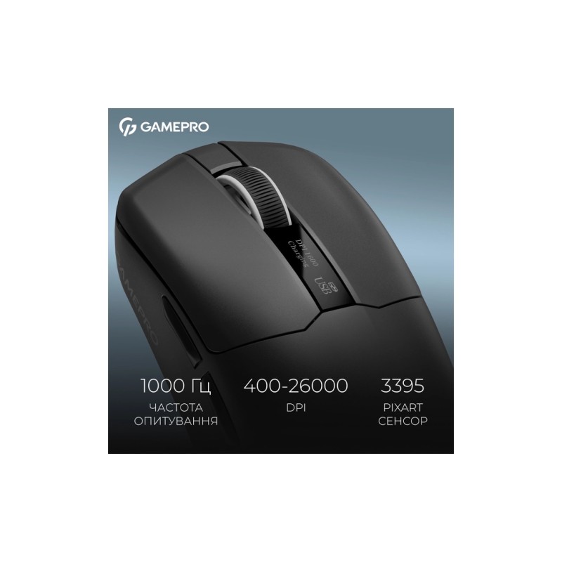 Мышка GamePro Asgard Thor Wireless/Bluetooth/USB Black (GM023B)