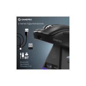 Мышка GamePro Asgard Thor Wireless/Bluetooth/USB Black (GM023B)