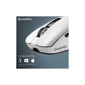 Мышка GamePro Asgard Thor Wireless/Bluetooth/USB White (GM023W)