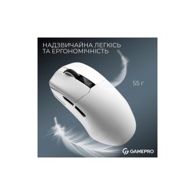 Мышка GamePro Asgard Thor Wireless/Bluetooth/USB White (GM023W)