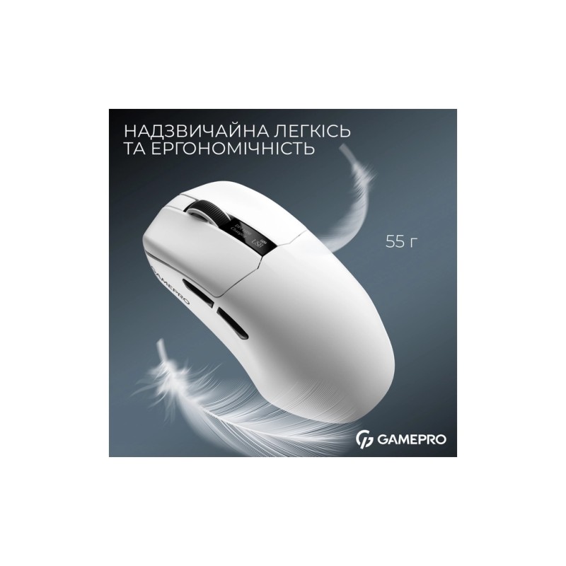 Мышка GamePro Asgard Thor Wireless/Bluetooth/USB White (GM023W)