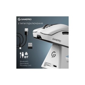 Мышка GamePro Asgard Thor Wireless/Bluetooth/USB White (GM023W)