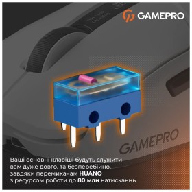 Мышка GamePro Genesis Ranker Wireless/Bluetooth/USB White (GM012W)