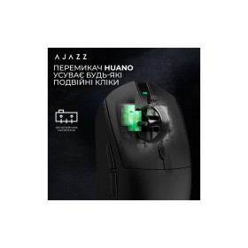 Мышка Ajazz AJ139 V2 MC Wireless/Bluetooth/USB Black (AJ139-V2-MC-B)