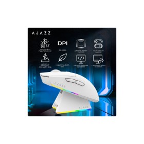 Мышка Ajazz AJ139 V2 MC Wireless/Bluetooth/USB White (AJ139-V2-MC-W)