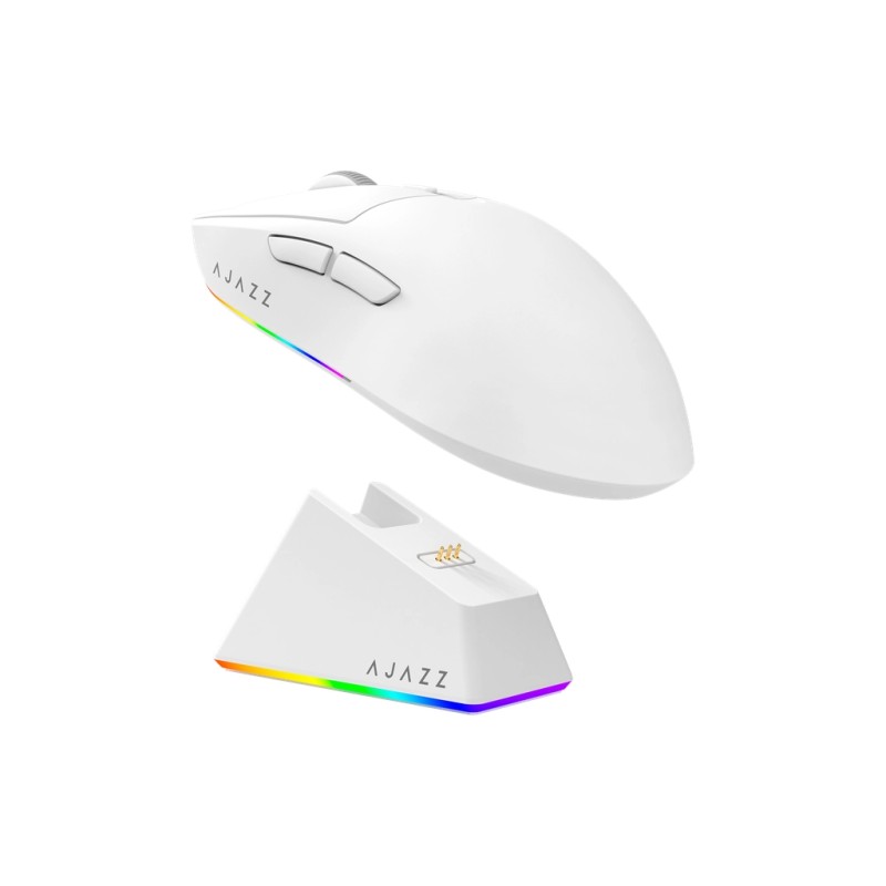 Мышка Ajazz AJ139 V2 MC Wireless/Bluetooth/USB White (AJ139-V2-MC-W)