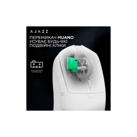 Мышка Ajazz AJ139 V2 MC Wireless/Bluetooth/USB White (AJ139-V2-MC-W)