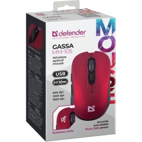 Мышка Defender Gassa MM-105 Wireless Red (52103)