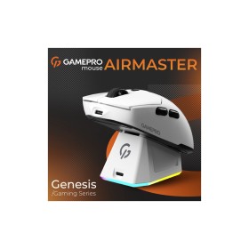 Мышка GamePro Genesis Airmaster Wireless/Bluetooth/USB White (GM167W)