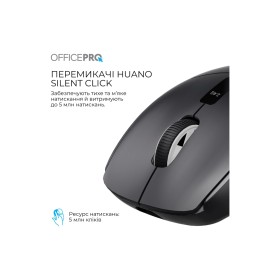 Мишка OfficePro M398B Wireless/Bluetooth Black (M398B)