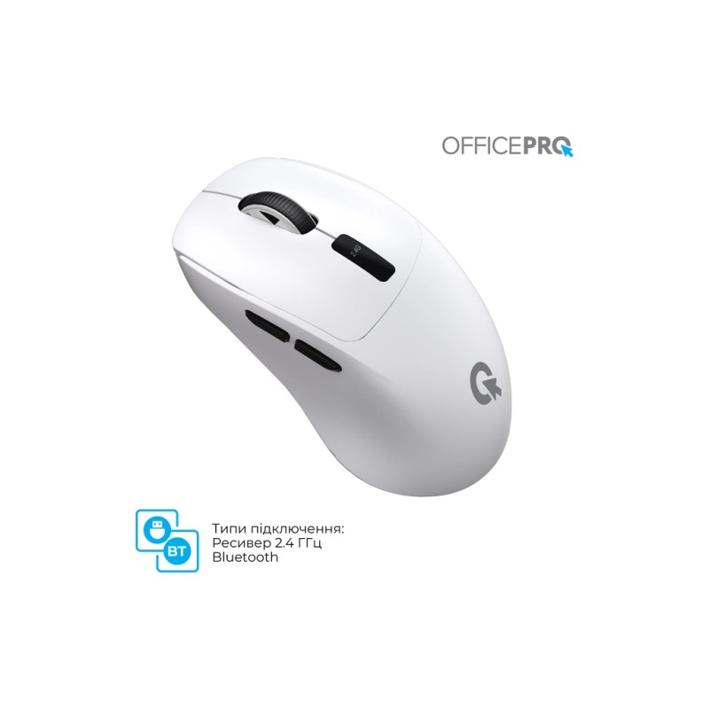 Мышка OfficePro M398W Wireless/Bluetooth White (M398W)