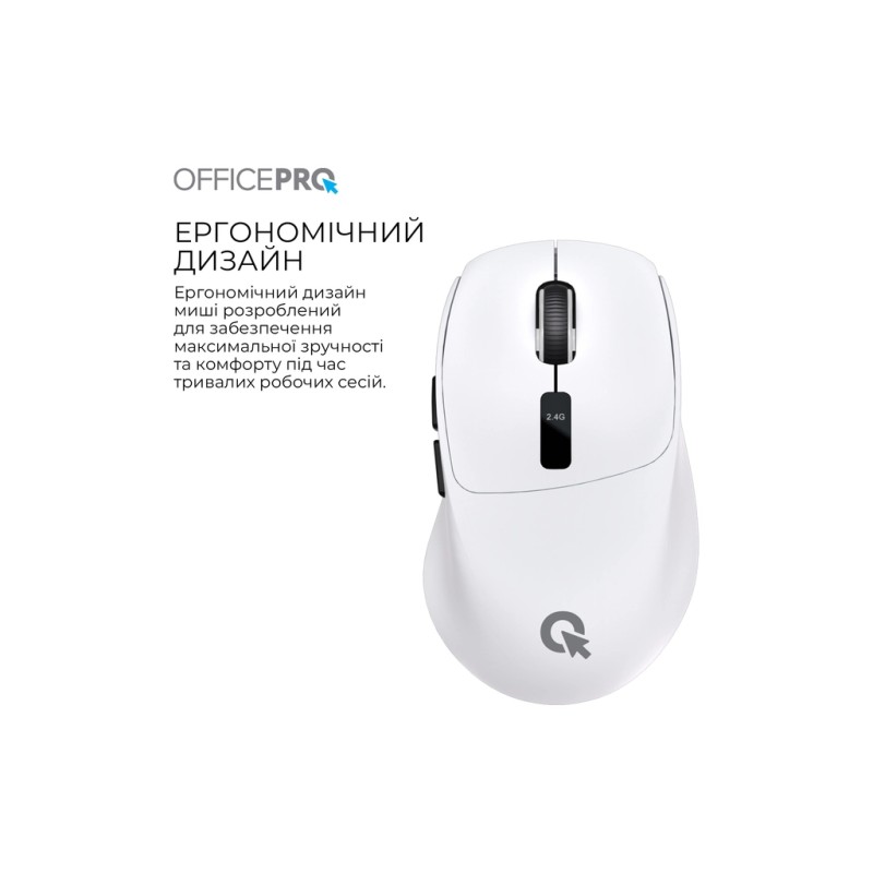 Мышка OfficePro M398W Wireless/Bluetooth White (M398W)