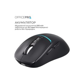 Мышка OfficePro M468B Wireless/Bluetooth Black (M468B)