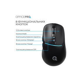 Мышка OfficePro M468B Wireless/Bluetooth Black (M468B)