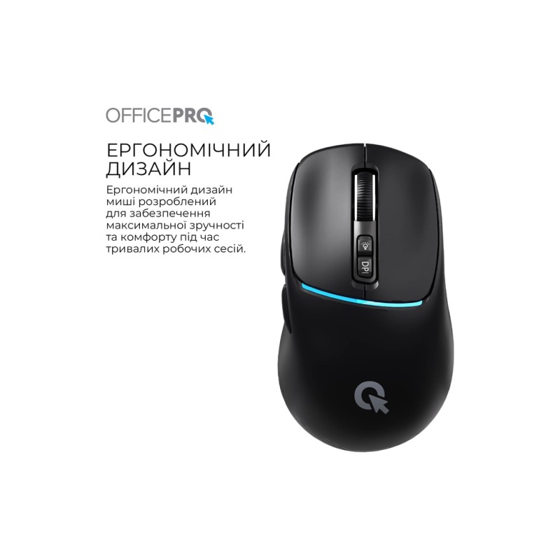Мышка OfficePro M468B Wireless/Bluetooth Black (M468B)