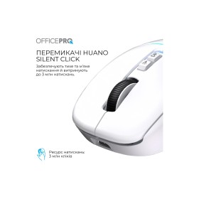 Мышка OfficePro M468W Wireless/Bluetooth White (M468W)
