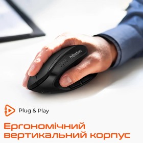 Мышка Meetion BTM008 Wireless/Bluetooth Black (MT-BTM008-A)
