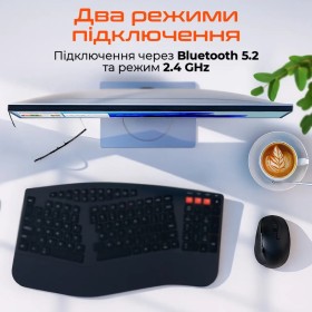 Мышка Meetion BTM008 Wireless/Bluetooth Black (MT-BTM008-A)