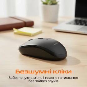 Мышка Meetion BTM100 Wireless/Bluetooth/USB Black (MT-BTM100-A)