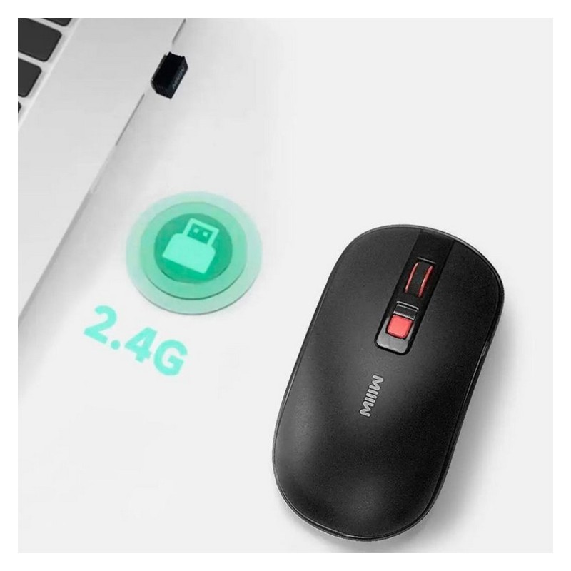 Мышка Xiaomi MiiiW Lite Wireless/Bluetooth Black (MW23M21 Black)