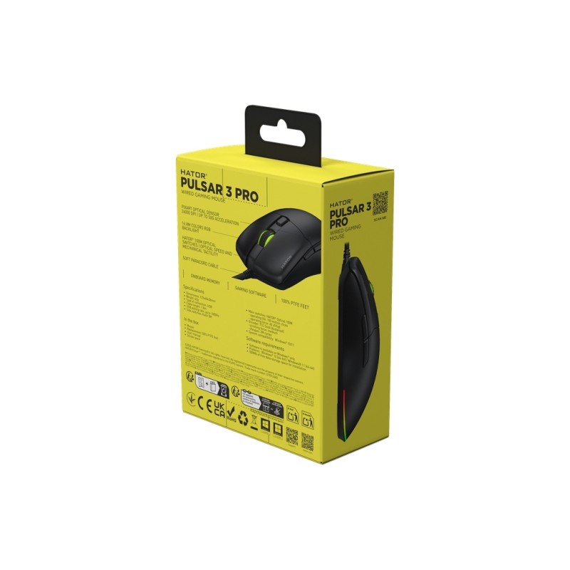 Мишка Hator Pulsar 3 Pro USB Black (HTM620)