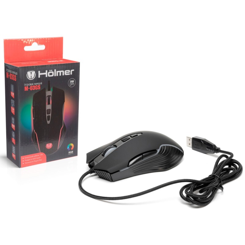 Мышка Hölmer M-03GS USB Black (M-03GS)