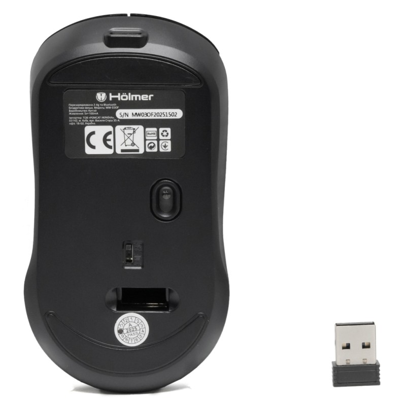Мышка Hölmer MW-03OF Wireless/Bluetooth Black (MW-03OF)